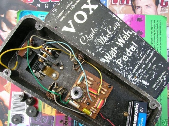 a circuit board with wires