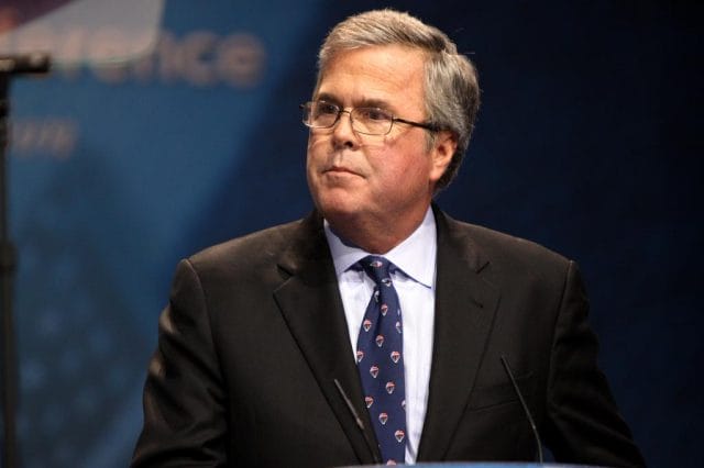 Jeb Bush wearing a suit and tie