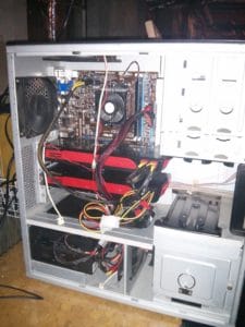 Radeon HD 5870 BTC mining rig