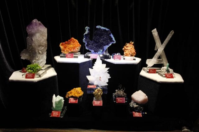 a display of different objects