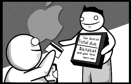 a cartoon of a dog holding a sign