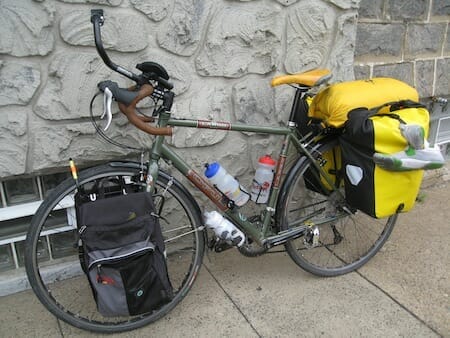 a bicycle with a yellow seat