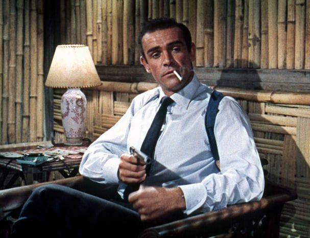 a man smoking a cigarette