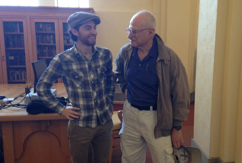 Brandon Beachy et al. standing in a room