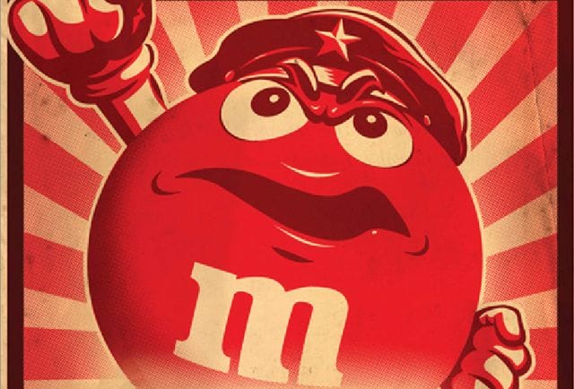 Red M&M's for a Decade -