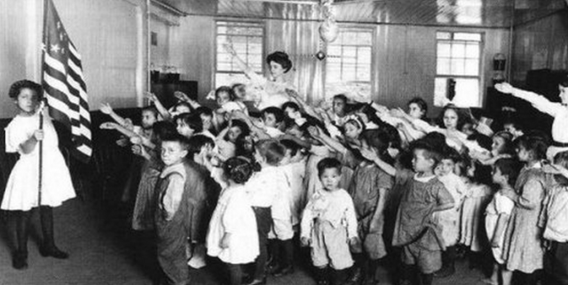 a group of people in a room