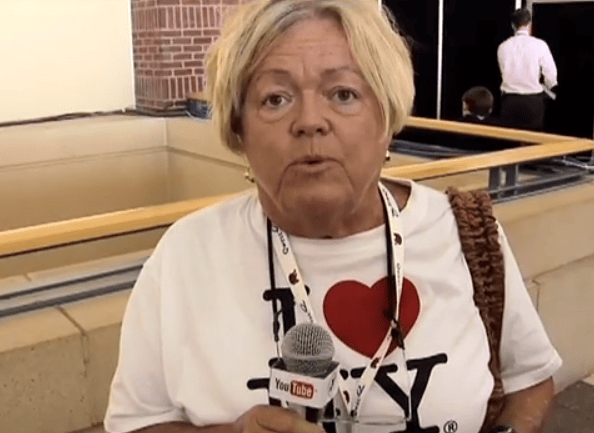 a person with a microphone