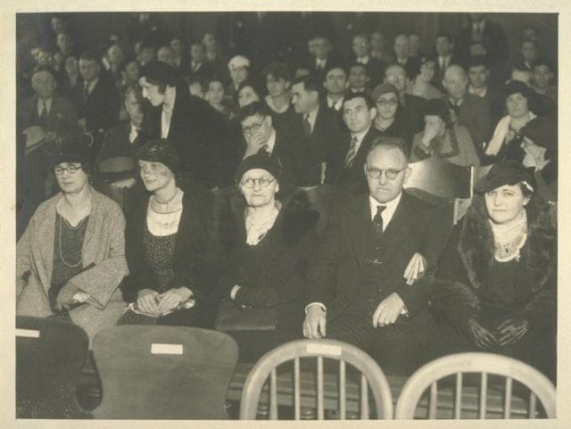 a group of people sitting together