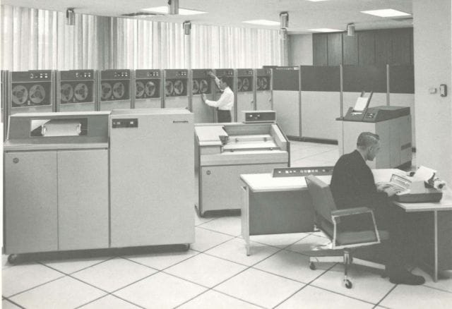 a person working in an office