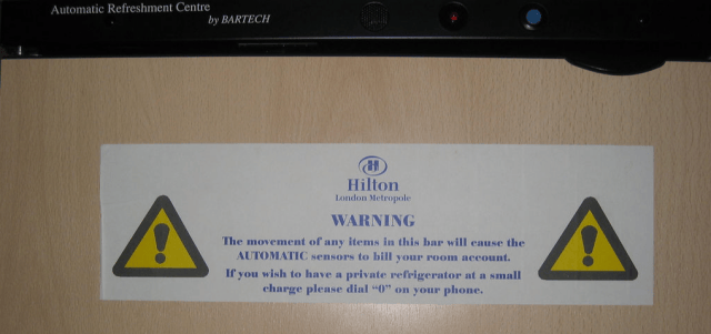 a white card with yellow text