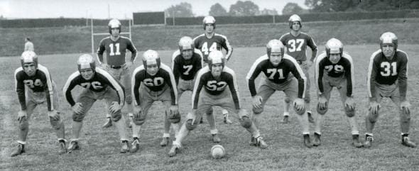 a group of football players