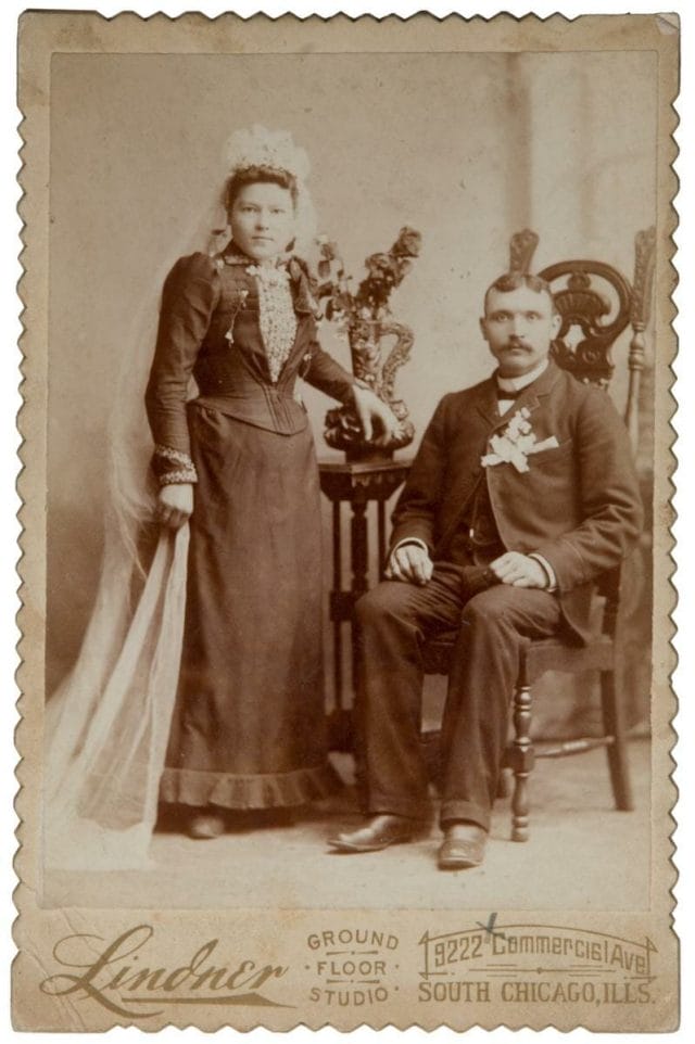 a man and woman posing for a picture