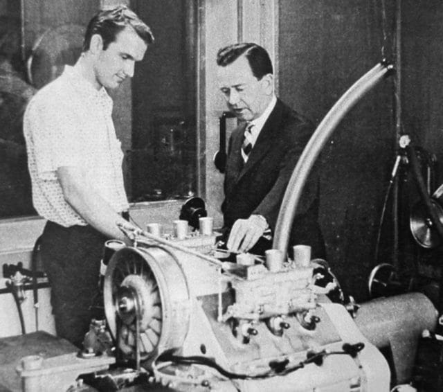 a man working on a machine