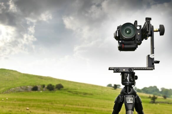 a camera on a tripod