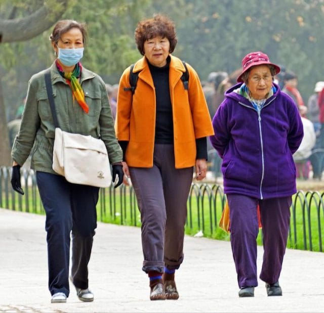 a group of women walking
