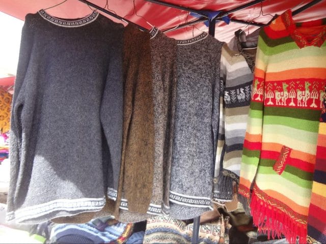 a group of clothes on a swinger