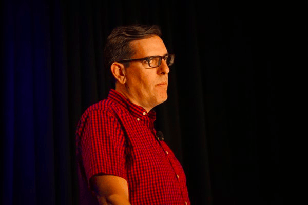 Matthew Haughey wearing glasses