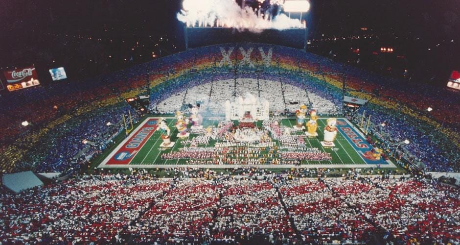 a large crowd of people in a stadium