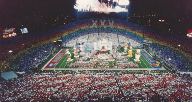 a large crowd of people in a stadium