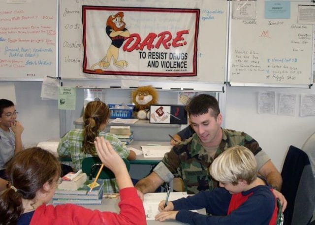 a group of people in a classroom