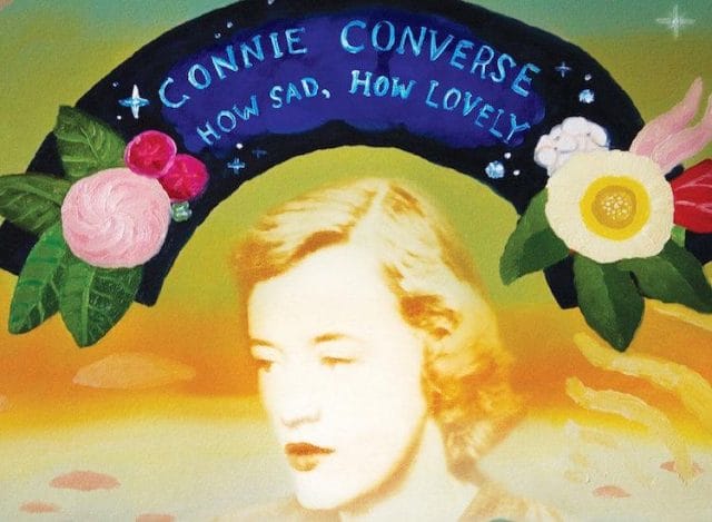 a child's face on a poster