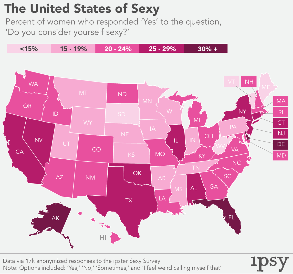 The United States Of Sex A Survey Of 17000 Women Priceonomics 3644