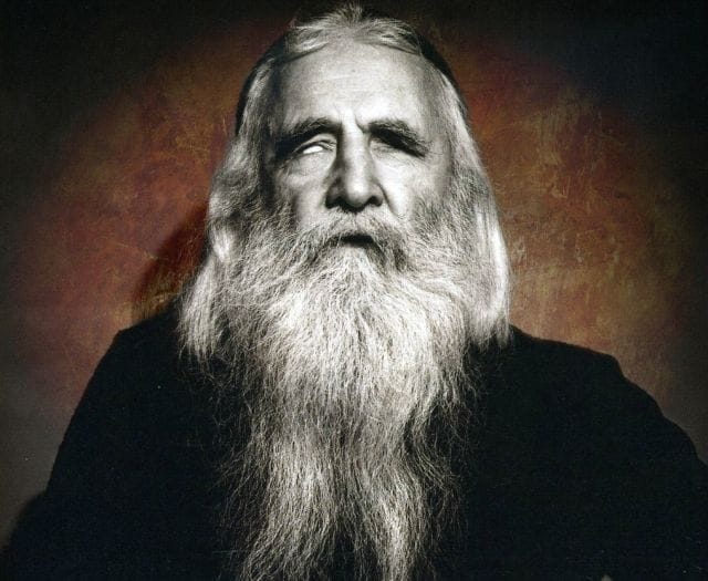 Moondog with a long beard