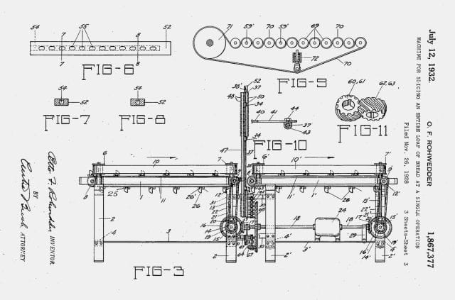 Patent of the Day: Bread Slicing Machine