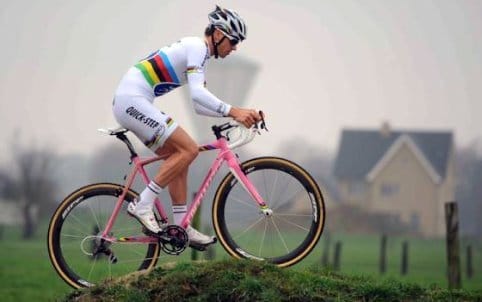 a man riding a bicycle