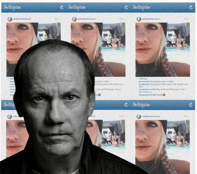 Richard Prince with a black shirt