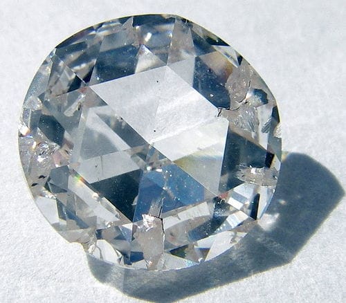 a close-up of a diamond