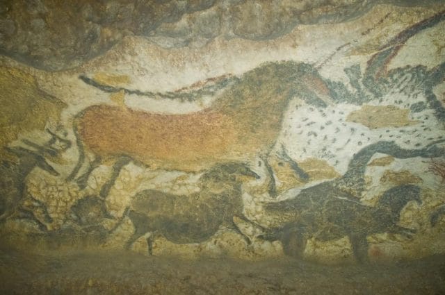 a close-up of Lascaux