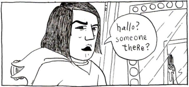 a cartoon of a person