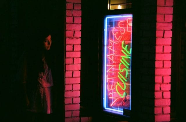 a person standing in a doorway